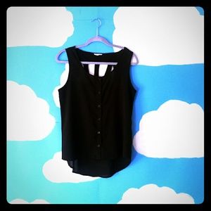 Black sheer Top